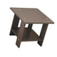 thumbnail image 5 of Mesa auxiliar de madera de doble capa, moderna, multiusos para espacios estrechos. Gris, 5 of 9