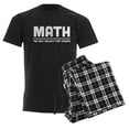thumbnail image 6 of CafePress - Math: The Only Subject That Co Men's Dark Pajamas - Men's Dark Loose Fit Cotton Pajama Set, 6 of 7