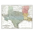 thumbnail image 2 of Mitchell 14x12 White Modern Wood Framed Museum Art Print Titled - Louisiana, Texas, Arkansas - Mitchell 1869, 2 of 4