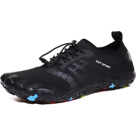 Mens Water Shoes, Barefoot Shoes Quick Dry Aqua Swim Shoes, Slip-on Soft Sports Outdoor Shoes for Pool Beach Surf Walking Water Park Yoga