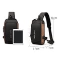 thumbnail image 3 of Clearance! Lotpreco Anti theft Crossbody Sling Bag,Waterproof Chest Daypack with USB Charging, Shoulder Backpack for Men Women, 3 of 9