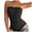 Black, variant on Strapless Bodysuit for Women Tummy Control Thong Seamless Body Suit Backless Body Shaper Shapewear (White, L)