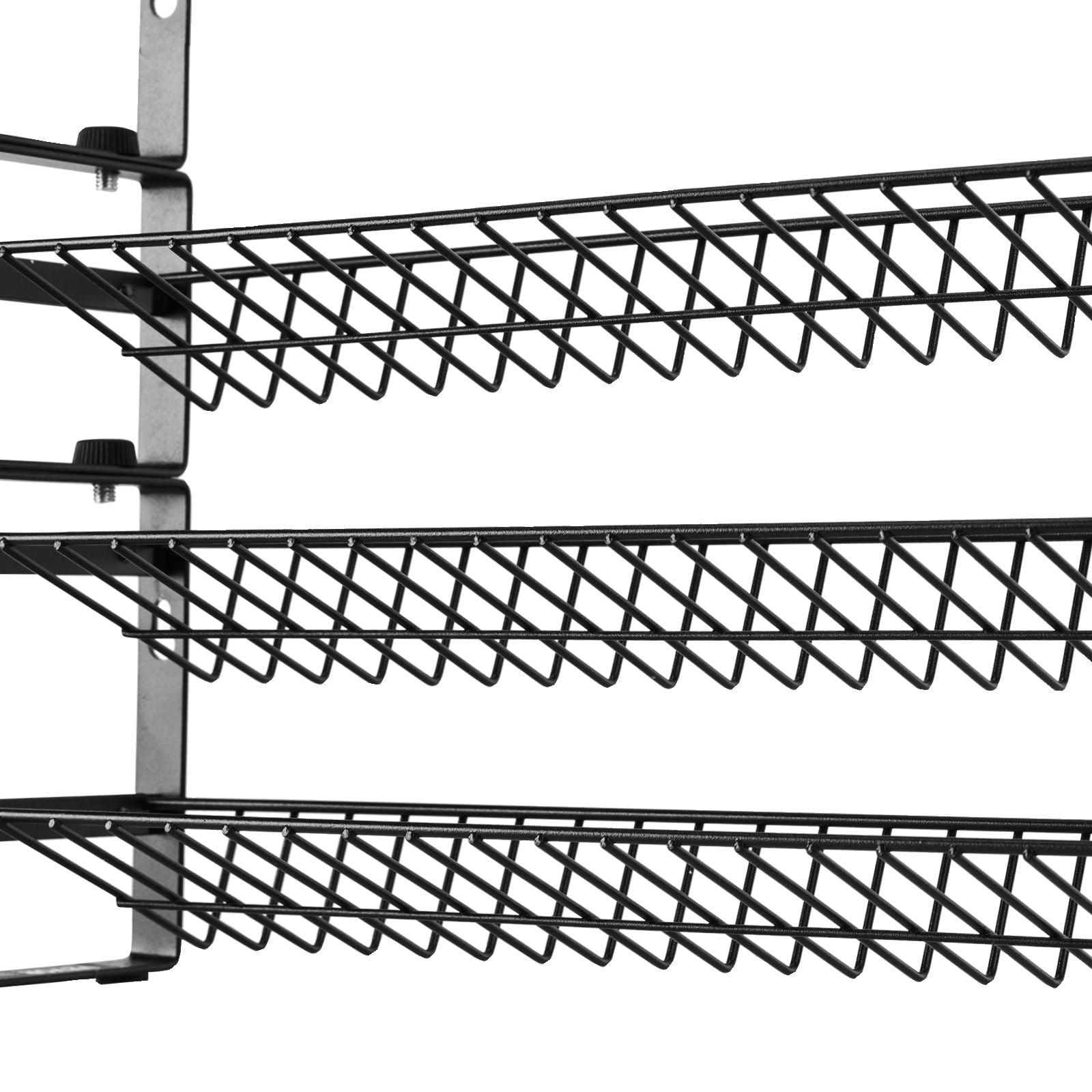 Spice Rack Organizer 2-Tier Main Rack + 2 Single-Tier Racks Stackable Design Countertop or Wall Mount Q195 Steel Frame for Kitchen Storage