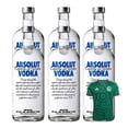 thumbnail image 1 of 6 Vodka Absolut Blue 750 ml + Jersey Verde, 1 of 3