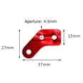 thumbnail image 2 of Tienda de cuerdas Hebilla de cable para exteriores Equipo de toldo con cierre de 3 orificios Rojo 10 piezas JShteea Para Estrenar, 2 of 7