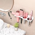 thumbnail image 7 of NIUBEE Hair Tool Organizer Acrylic Hair Dryer Holder Wall Mount, White Acrylic Hot Tool Holder with 2Cups, Hair Styling Accessories Storage Organizer for Blow Dryer, Curling Wand, Hair Straighteners, 7 of 7