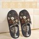 thumbnail image 2 of Fotbe Vintage Floral Vase A Pantuflas Peludas para Mujer con Estampado, Zapatillas de Peluche, Zapatos de Invierno para Casa, Uso Interior y Exterior-Medium, 2 of 8