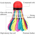 thumbnail image 3 of Shuttlecock, 11 Pieces Colorful High Speed ​​Feather Badminton Balls for Training Exercise Gym, 3 of 5