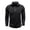 #054-Black, variant on Yusimy Mens Spread Collar Long Sleeve Shirt Contrast Placket Button Pullover Classic Casual Golf Tennis Active Daily Wear