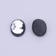 thumbnail image 2 of Resin Cameo Lady Head Cabochons Oval White 17x12.5x3.5mm, 2 of 2