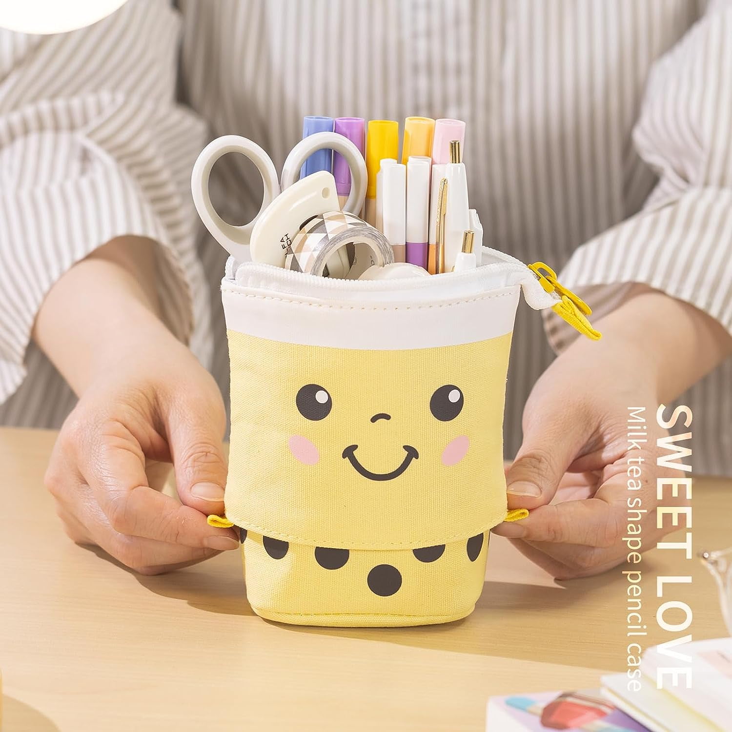 ASMANNA Pop up Multifunction Pencil Case for Kids kawaii Pen Box Bag Pencil  Holder for School Students Cute Pencil box for Girls and Boys with