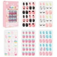 thumbnail image 1 of Kids Fake Nails 120PCS Pre-glue Full Cover False Nail Kits, 1 of 8