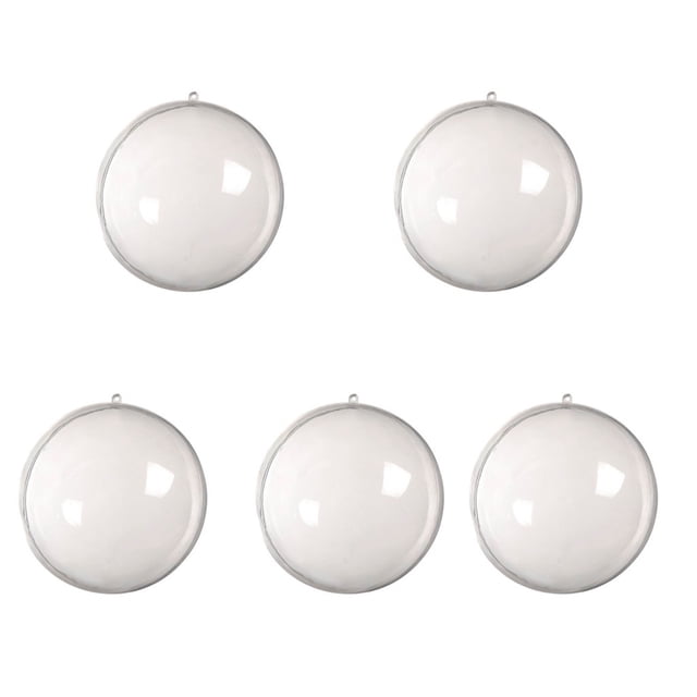 Xihbxyly Ofertas Relámpago de Hoy Adornos Transparentes para Árbol de Navidad, Rellenables, Transparentes