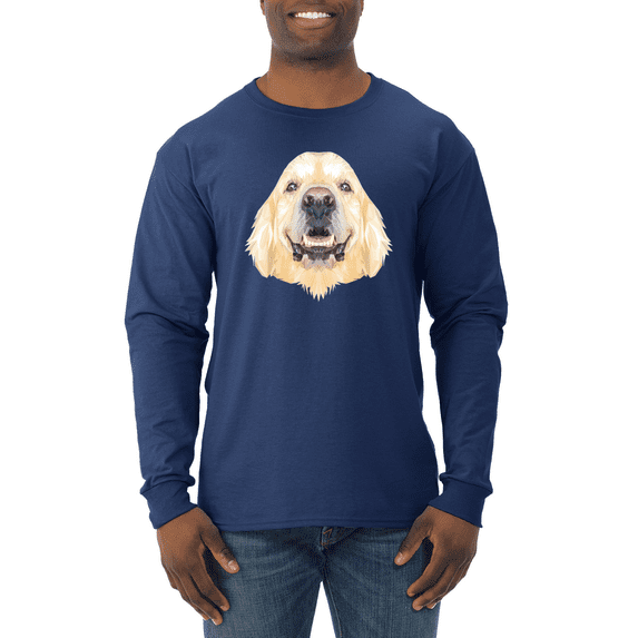 Golden Retriever Dog Animal Lover Mens Long Sleeve Shirt