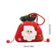 thumbnail image 3 of Bolsas de regalo navideñas con diseños de peluche en 3D - Bolsas reutilizables para guardar tela y regalar en Navidad - Bolsa de tela roja de 23x19 cm, 3 of 6