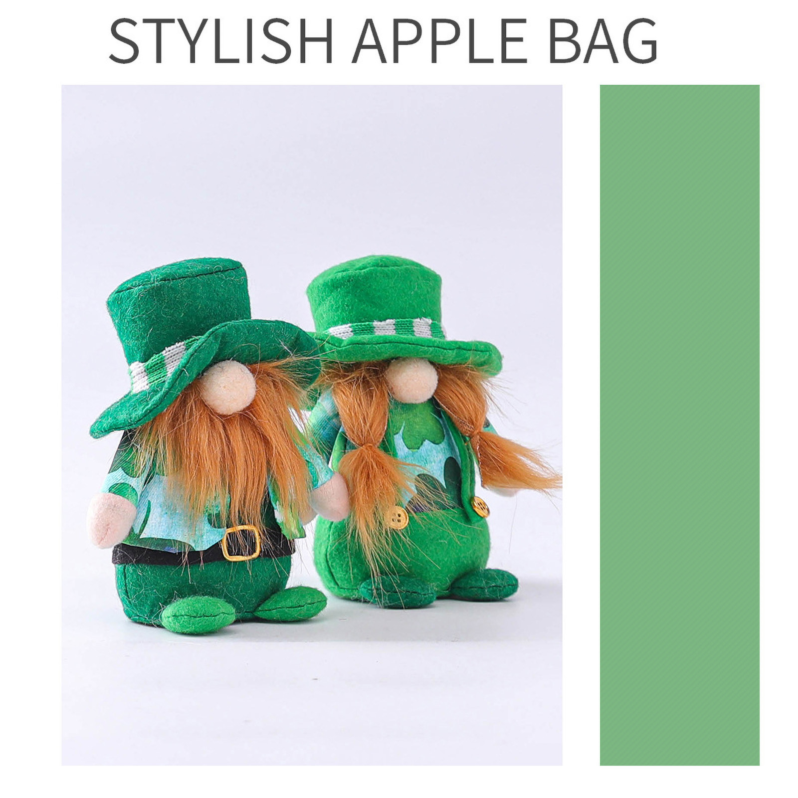 Famtkt 2pcs St Patricks Day Gnomes Decorations Ts Holiday Decoration Irish Festival Doll 7026