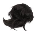 thumbnail image 4 of Peluca Negra para Hombres Ticfox Peluca Recta Corta Cabello Sintético Alta Temperatura, 4 of 12