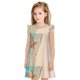 thumbnail image 1 of Balery Starfish On The Sand Beach Camisón de princesa para niñas, pijama de algodón con mangas abullonadas, suave y bonito.-Large, 1 of 6