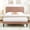 Brown, variant on VECELO Full Size Bed Frame with Upholstered Headboard, Velvet Platform Bedframe Mattress Foundation, Strong Wood Slat Support, No Box Spring Needed,Velvet Dark Grey