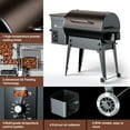 KingChii Wood Pellet Grill & Smoker 456sq.in., 8in1 Multifunctional