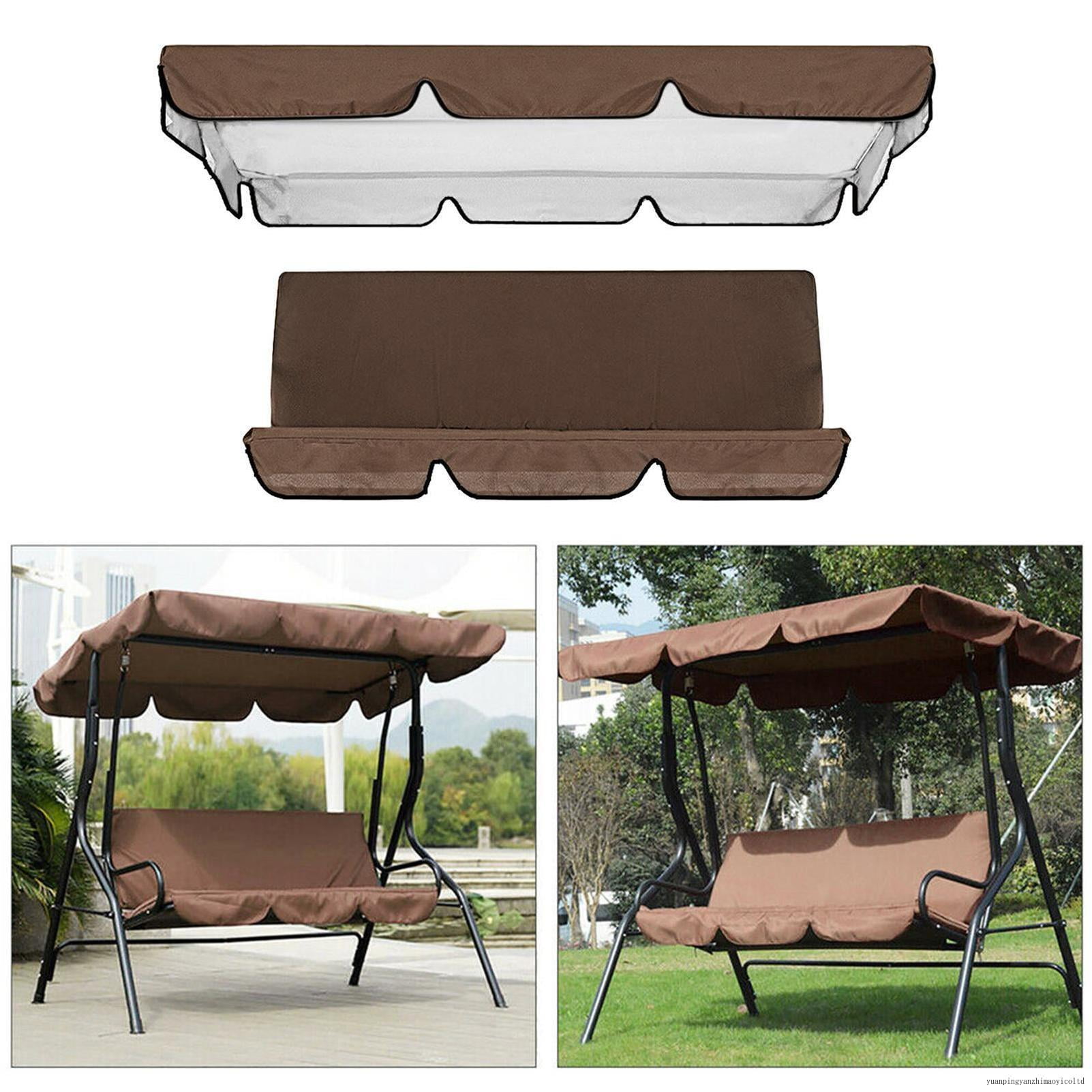 Furniture 3 Seat Swing Awning Set Canopy Hammock Cover Replacements 3