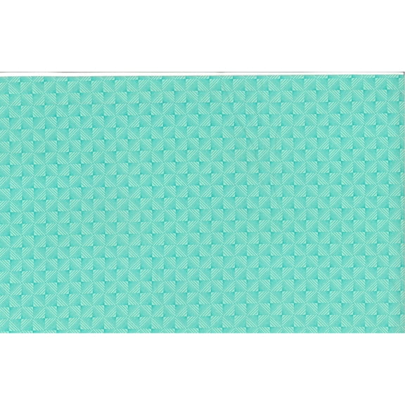 Waverly Inspirations 1 Yard Cut 100% Cotton Prints Fabric Boxed in Aqua 44" Wide for Quilting & Sewing