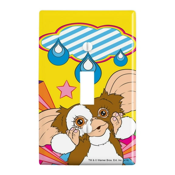 Gremlins Gizmo Rainbow Plastic Wall Decor Toggle Light Switch Plate Cover