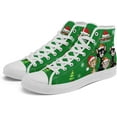 thumbnail image 2 of Coolcustomize Christmas High-Top Sneakers for Womens Girls,Holiday-Themed Canvas Shoes Comfortable Casul high Tops,Xmas Gift, 2 of 7