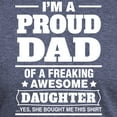 thumbnail image 3 of CafePress - I'm A Proud Dad Of A Freaking Awesome Daughter T S - Mens Tri-blend T-Shirt, 3 of 4