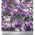 thumbnail image 1 of Soimoi Cotton Duck Fabric Leaves & Rose Flower Printed Fabric 1 Yard 42 Inch Wide, 1 of 1
