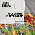 thumbnail image 4 of TMNT Blanket, 50"x60" Cowabunga Dude Silky Touch Sherpa Back Super Soft Throw Blanket, 4 of 5
