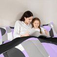 thumbnail image 5 of Castle Fairy Abstract Geometric 2Pcs Bedding Comforter Set for Women Men,Black Grey Purple Twin Comforter Sets,Vintage Aesthetic Breathable Bedding Set,Ultra Soft Home Decor, 5 of 8