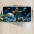 thumbnail image 2 of 1 Pcs 2D Flat License Plate Covers & Frames, Cross in Cosmic For Decorative Front, Waterproof For Decoration Aluminum License Plate Covers & Frames Cover For Men Women, 12" X 6", 2 of 6