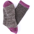 thumbnail image 5 of EnerWear 4 Pairs Women's Stripes Merino Wool Outdoor Hiking Trail Crew Sock Size: US 9-11/Shoe Size 4-10½, 5 of 10