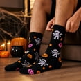 thumbnail image 6 of WJOSBXT Halloween Socks Men Women 2026 Bat Witch Hat Halloween Graphic Socks Funny Plus Size Moisture Wicking Sock Unisex, 6 of 7