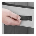 thumbnail image 6 of mDesign Fabric Nursery Storage Cube, Front Window/Handle, 8 Pack - Gray/Black, 6 of 8