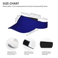thumbnail image 3 of Kdxio Navy Print Sun Visor Hat Golf Visor Adjustable Velcro Outdoor Sports Cap For Men Women, 3 of 7