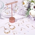 thumbnail image 2 of 1Box 50Pcs 304 Stainless Steel Earring Hooks Ear Wire French Hooks with Coil with 50Pcs Open Jump Rings & 50Pcs Plastic Ear Nuts Real 18K Gold Plated 21mm Hole: 2mm Pin: 0.8mm, 2 of 6