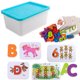 thumbnail image 2 of Alfabetos y números Tarjetas flash Letras de madera ABC Rompecabezas de combinación de animales Juego de clasificación de colores Aprendizaje preescolar Juguete educativo Regalo para niños, 2 of 7
