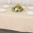 thumbnail image 6 of BalsaCircle 60" x 102" Premium Polyester Rectangular Tablecloth Table Linens Beige, 6 of 8