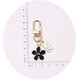 thumbnail image 3 of Juego de 3 llaveros de flores para mujer, pequeños, blancos, negros, rosas, con margaritas, bonitos accesorios para llavero de coche para niña, 3 of 4