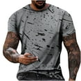 thumbnail image 1 of DPTALR T-shirt pour Homme Non Positionné Imprimé Régulier Loisirs Vacances Sport Manches Courtes Col Rond T-shirt Chemisiers, 1 of 4