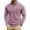 Pink, variant on Men's Fashion Solid Color Retro Casual Washed Quarter Zipper Pocket Long Sleeve T-Shirt, Polo Style Top for Daily Wear, Casual Outings and Weekend Style,Black,L