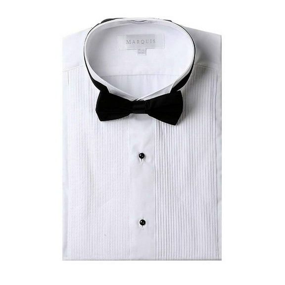 Marquis Long Sleeve Dress Shirt Tuxedo White