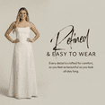 thumbnail image 3 of David’s Bridal, The Edit by DB Studio Women's Formal Spaghetti Strap A-Line Dress, Full Length, Jacquard, 3 of 6