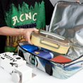 thumbnail image 6 of Dragonfly Large Capacity Double Layered Insulated Refrigerated Lunch Bag with Two Compartments, Carry Handle - 7.1x11.4x16.1 Inches, 6 of 6