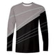 thumbnail image 4 of Blusas y camisas de manga larga y cuello redondo para hombre, estilo casual, estampado, cuello redondo, manga corta, poliéster, 4 of 4