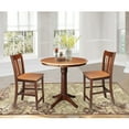 thumbnail image 3 of International Concepts 3 Piece 36" Round Counter Height Dining Set, 3 of 3
