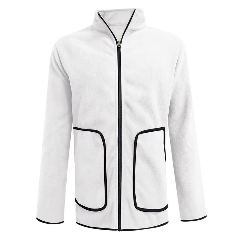 GIMECEN Women's Lightweight Full Zip Soft Polar Fleece Jacket Outdoor Recreation Coat with Zipper Pockets