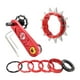 thumbnail image 2 of Juego de piñones de cassette de una para bicicleta, ajustador de conversión de piñón tensor de cadena de bicicleta para accesorios 13T / Rojo 13T Sunnimix  Tensor de cadena de bicicleta, 2 of 8